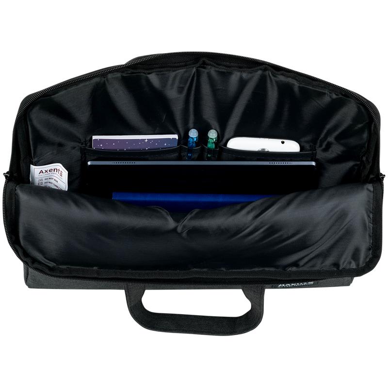 Сумка для документов текстильная А4 темно-серая Axent 1632-02-A