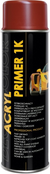 Грунт акриловый аэрозольный красный DecoColor 500мл