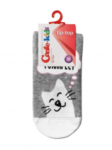 Носки детские Conte-Kids Tip-Top (антискользящие) 7С-54СП 403 р.16 серый 