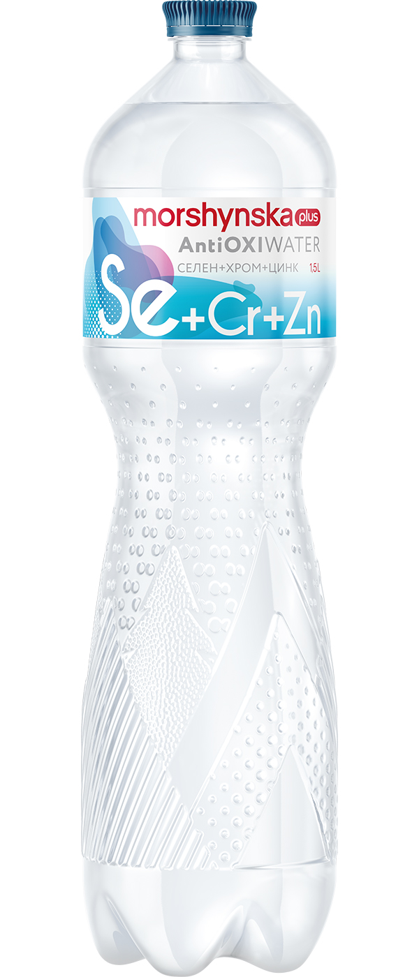Вода мінеральна Моршинська плюс АнтіОксі селен-хром-цинк 1,5 л (4820017001960) 