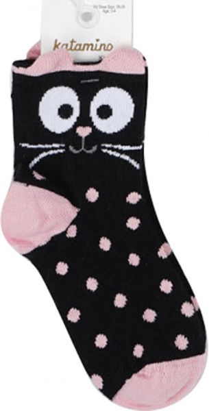 Носки для девочек KATAMINO K21016 р.5-6 черный 