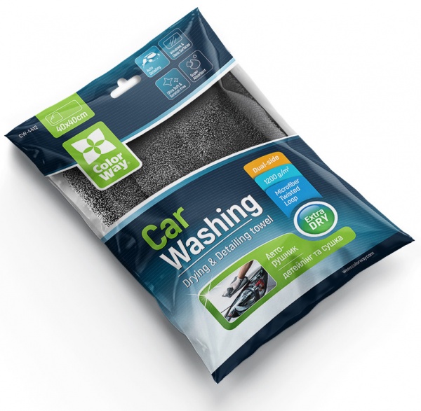 Мікрофібра Extra Dry 1200gsm 40х40см ColorWay 1 шт.