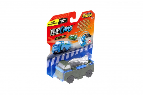 Машинка-трансформер Flip Cars Дрон-транспортер та прибиральний автомобіль EU463875-17