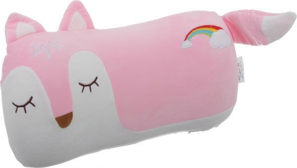 Подушка дорожня Лис 43х22 см рожева 