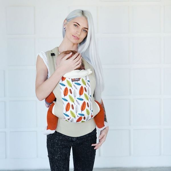 Рюкзак-кенгуру DLIGHT Листья Love & Carry бежевый DLIGHT 