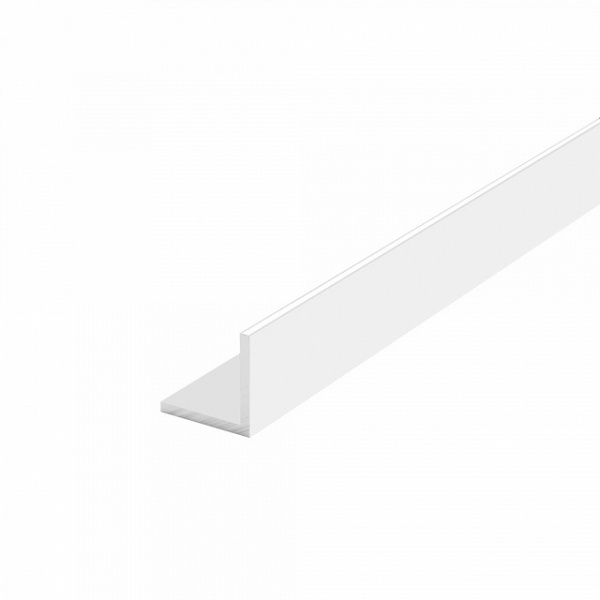 Уголок алюминиевый АЛЮПРО 15x15x1,5 мм 2710 мм с клейкой лентой белый