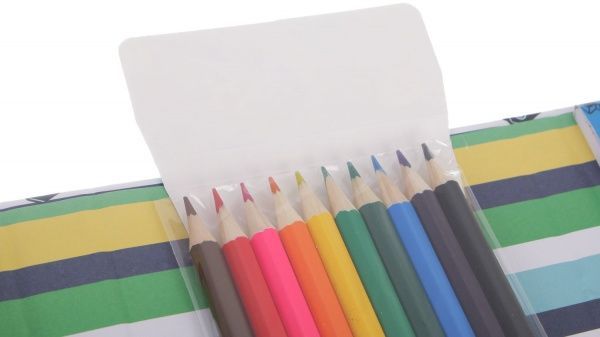 Набір розмальовка Football та олівці кольорові 10 шт. 