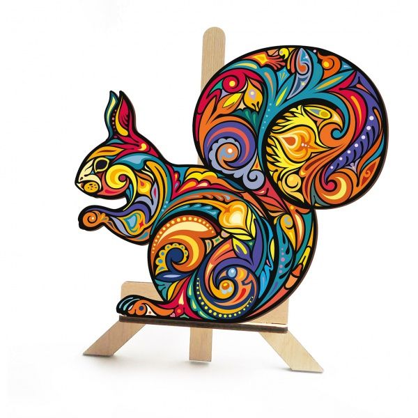 Пазл дерев'яний Вертка білочка 350х320 мм ZABAVA 