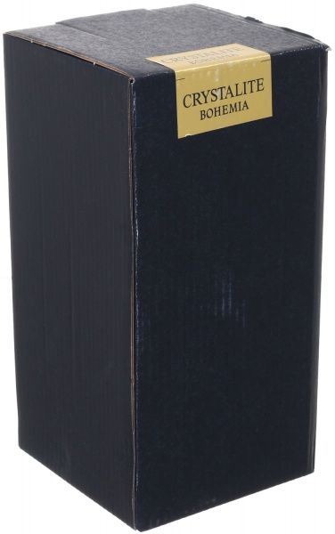 Ваза Pinwheel стеклянная прозрачная 20 см Bohemia