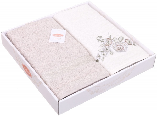 Набір рушників Elvin 2 шт. рожевий Karna 
