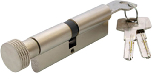 Цилиндр Mauer 41x51 ключ-вороток 92 мм никель