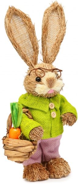 Декорация пасхальная Зайчик с морковкой