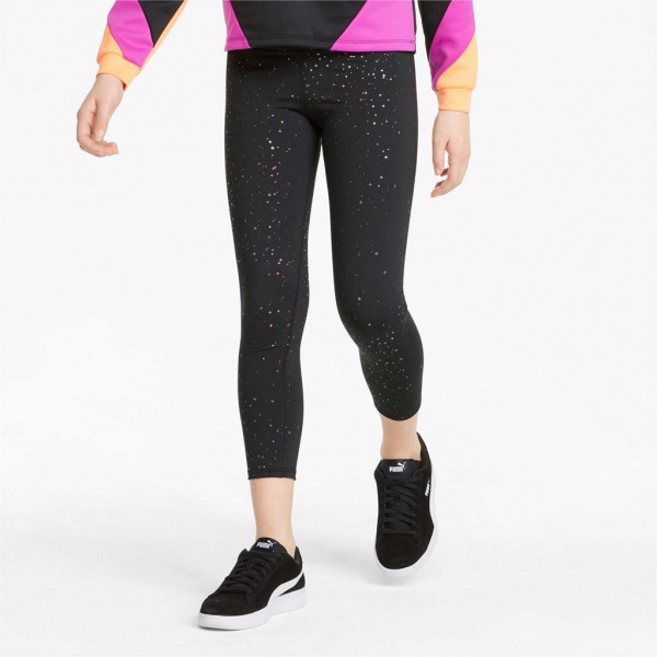 Лосины Puma RUNTRAIN AOP LEGGINGS 84692001 р.140 черный