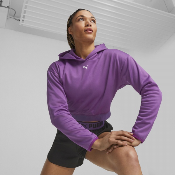 Джемпер Puma PUMA STRONG POWER FLEECE HOODIE 52387628 р.L фиолетовый