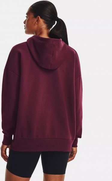 Джемпер Under Armour UA RIVAL FLEECE OS HOODIE 1379493-600 р.S-M бордовый