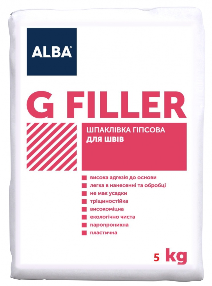 Шпаклівка ALBA гіпсова для швів