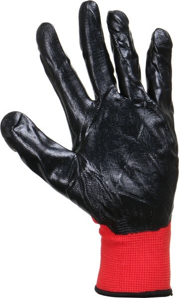 Перчатки Vulkan вампирки черно-красные с покрытием латекс XL (10) 70483