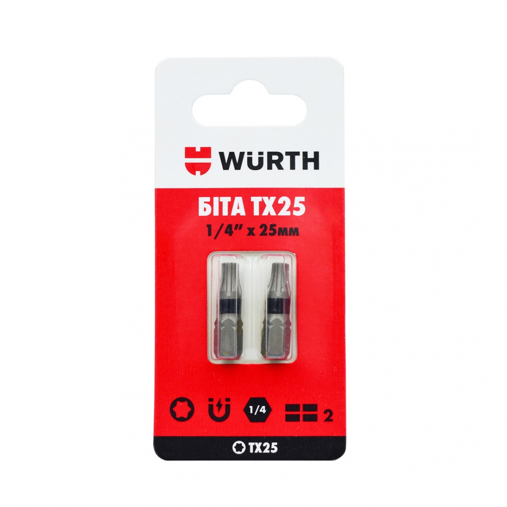 Бита WURTH TX25х25 мм 1/4