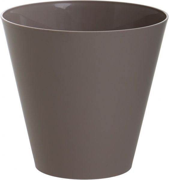 Горщик пластиковий Prosperplast Tubus круглий 12л мокко (74953-7529) 