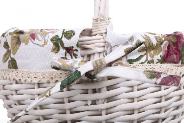 Корзина плетеная с текстилем Tony Bridge Basket 28x16/35 см EP19-11F-2 