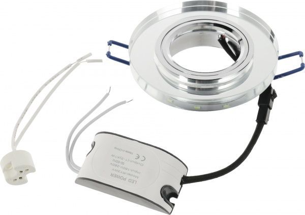 Светильник точечный LightMaster CL1060 с Led-подсветкой GU5.3 серебряный 