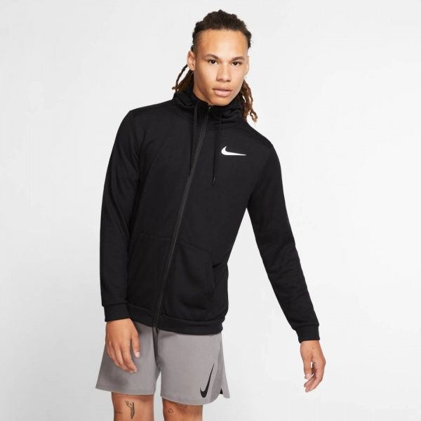 Джемпер Nike M NK DRY HOODIE FZ FLEECE CJ4317-010 р. XL чорний