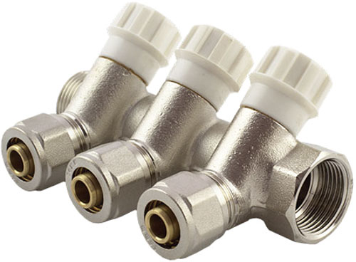 Коллектор с регулирующими вентилями FADO S.r.l с фитингом 1