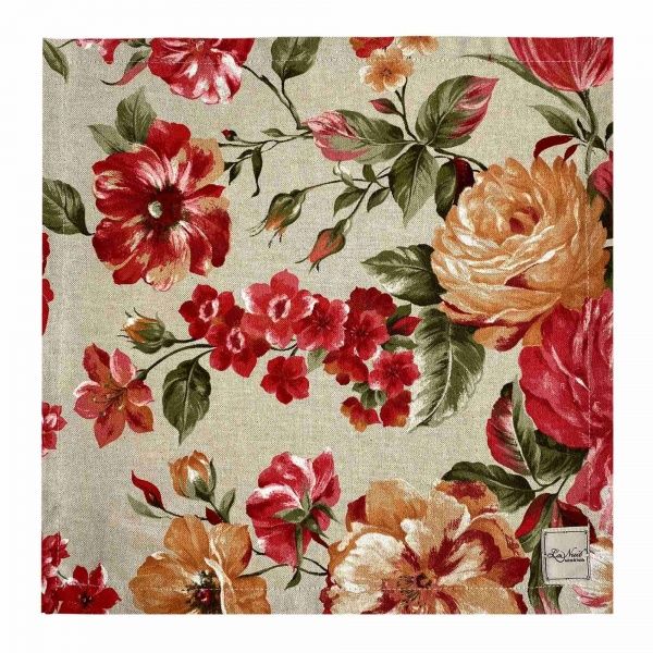 Салфетка La Nuit РОУЗ Цветы большие 40x40 см 
