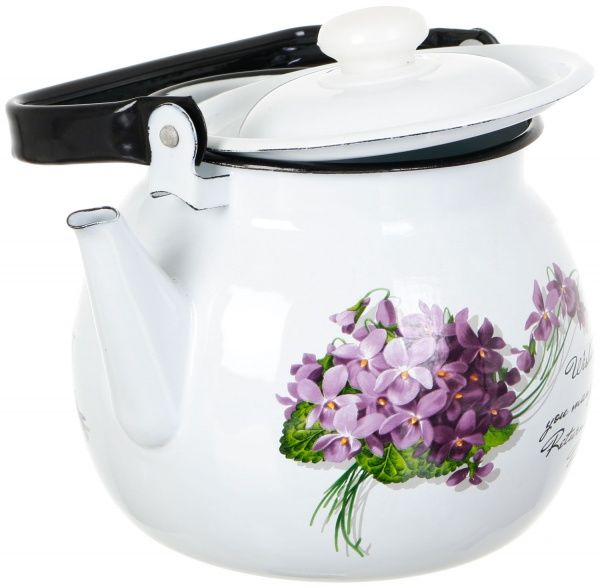 Чайник эмалированный сферический 3,5 л, Виола Idilia