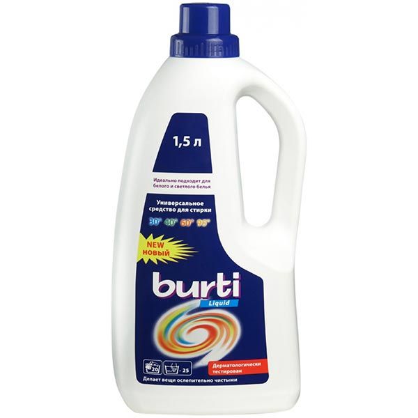Гель для прання Burti Liquid Білі тканини 1.5 л