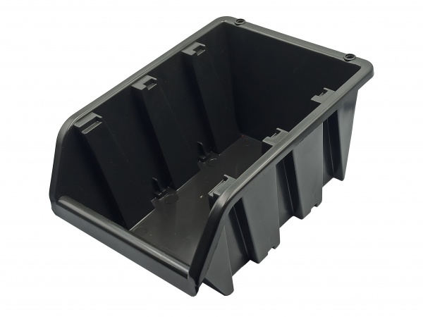 Ємність для дрібних деталей модульна 170х100х75 мм чорна 