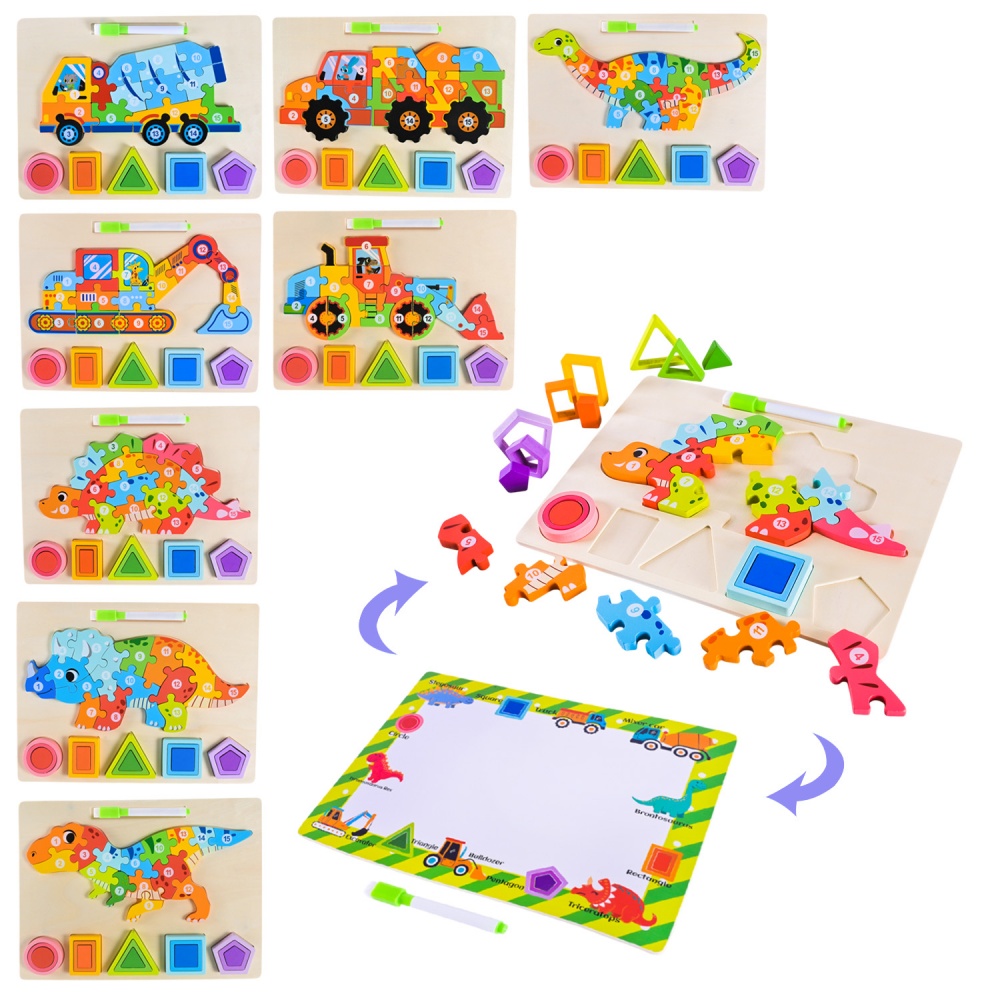 Пазл-вкладиш Shantou в асортименті 29,7х22,2 см C15043