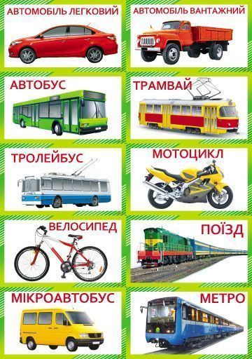 Набор учебный Транспорт 