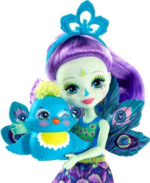 Кукла Enchantimals Павлин Петтер обновленная FXM74