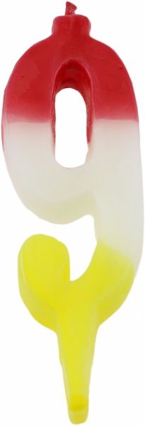 Свеча для торта Свеча для торта Свято мрій нумерическая Цифра 9 10,5 см 1 шт. (22051446) 