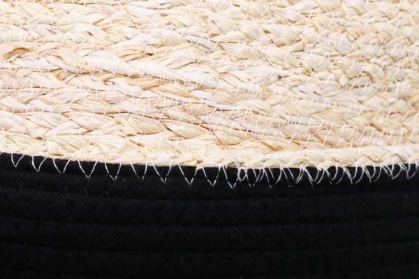 Кошик плетений великий 40х32 см чорний