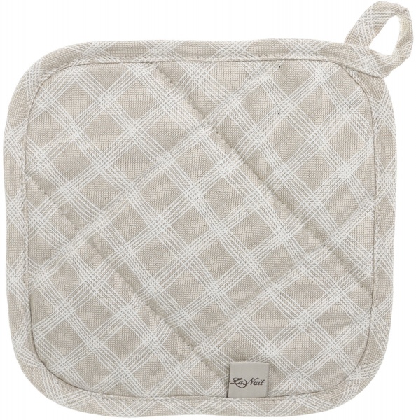 Прихватка Шале Клітинка 20x20 см бежевий La Nuit 