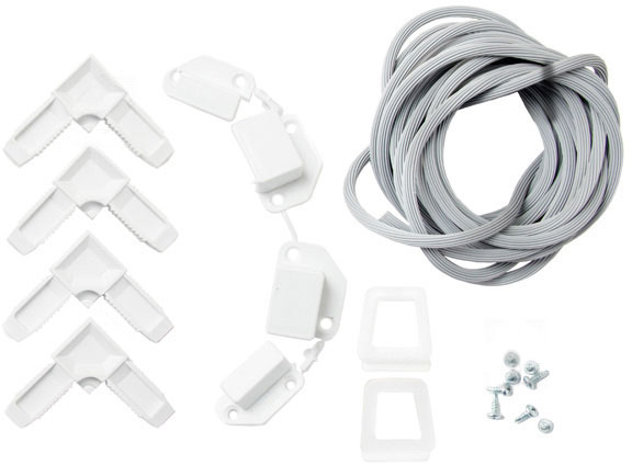 Сетка москитная на окна / на балкон наружная Vektor 750х1500 мм серый