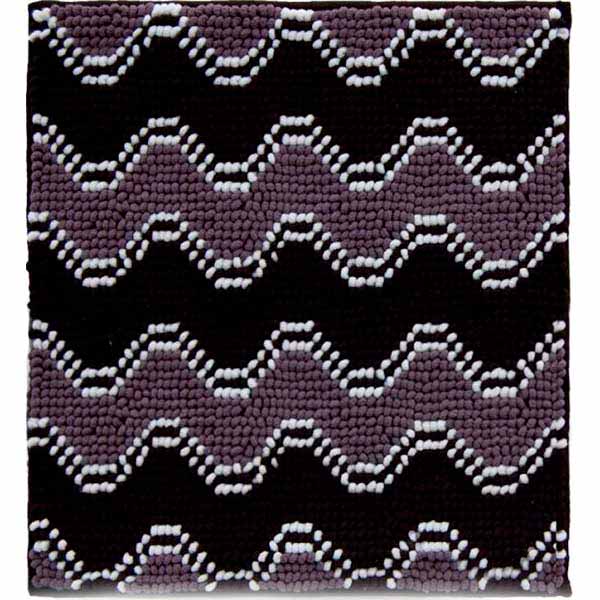 Коврик для ванной комнаты Dariana Волна, 50х55 см, графит