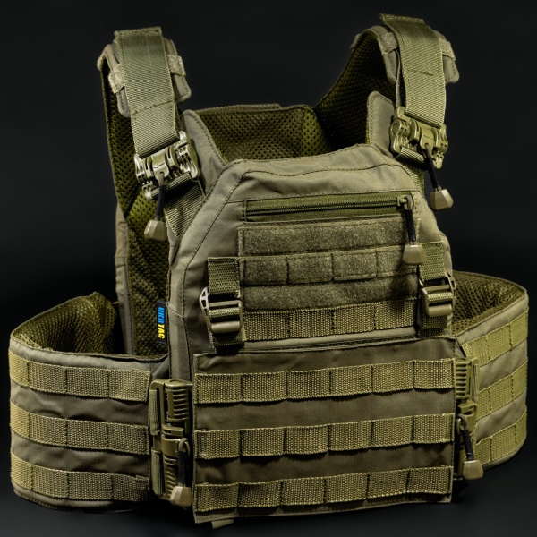 Плитоноска UKRTAC з системою швидкого скидання (Khaki), ткань Cordura 500 
