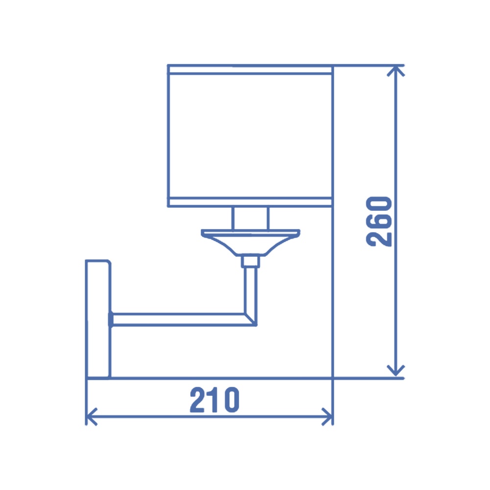 Бра Victoria Lighting 1x40 Вт E14 хром Madlen/AP1 chrome