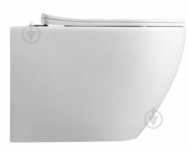 Унітаз підвісний Rapal Lund Rimless з сидінням Duroplast Soft-Close SLIM 51х36.5х36.5