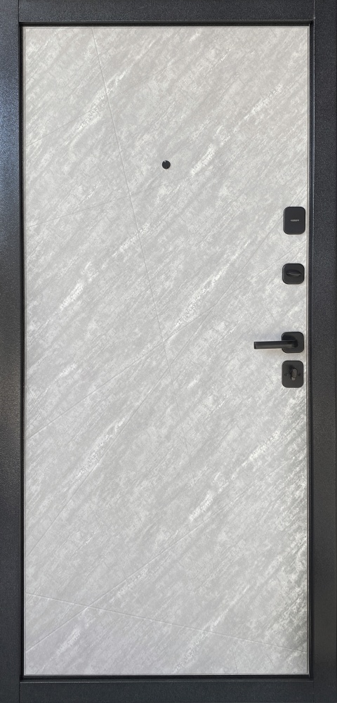 Дверь входная Двері БЦ Буковель мрамор 2050х860 мм правая