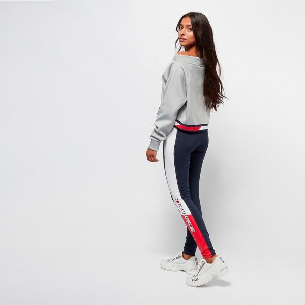 Джемпер Tommy Hilfiger CROP V NECK SWEATER WITH TAPE S10S100363001 р. L светло-серый