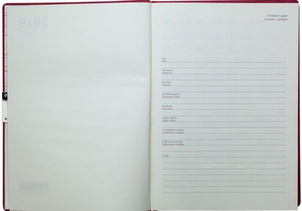 Щоденник датований 2021 SALERNO, A4, синій Buromax