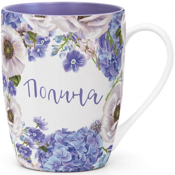 Чашка іменна Флора 058-Полина Be Happy
