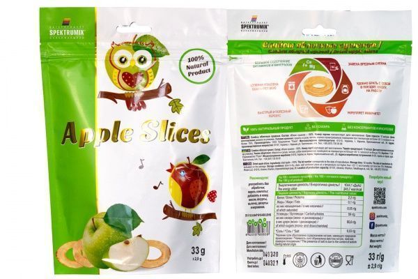 Снеки Spektrumix слайсы яблочные 33 г 