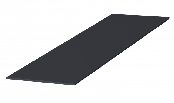 Плита галогенна LuxeForm ЛДСП 600x2400x16 мм графіт 