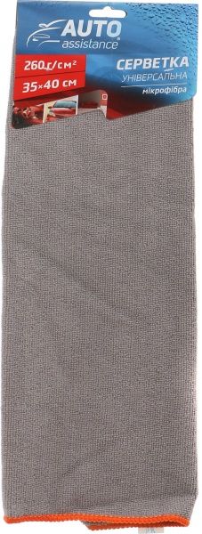 Салфетка универсальная 35х40 см Auto Assistance HFI-1 grey 1 шт.
