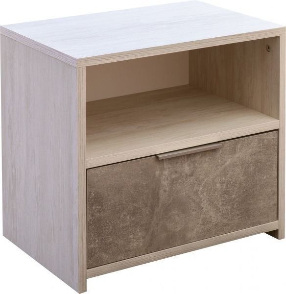 Тумба прикроватная Фонте ФН-ТКр-1 артвуд светлый/ателье светлое